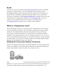 What Is a Registered Jack? Getting RJ Connector Names Confused