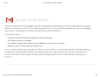 Google Gmail: Basics