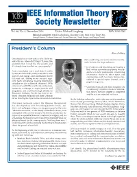 IEEE Information Theory Society Newsletter