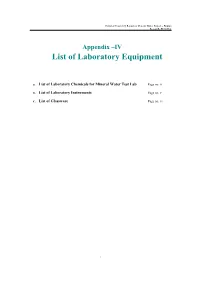 Appendix IV L&E