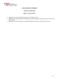 January 26, 2021 1. Approved Annual Meeting of Members Minutes-Octobe