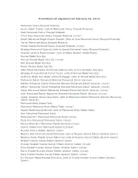 Prohibited List (Updated List February 20, 2017) Mohamed Hosny Elsayed
