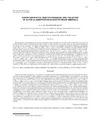 STRONTIUM-APATITE: NEW OCCURRENCES, and the EXTENT of Sr-FOR-Ca SUBSTITUTION in APATITE-GROUP MINERALS