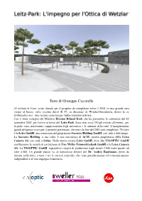 Testo Di Giuseppe Ciccarella