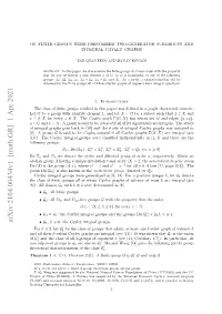 Arxiv:2104.00434V1 [Math.GR] 1 Apr 2021 Hoe 1.1