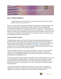 Bias in Artificial Intelligence