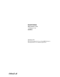 Oracle Database JDBC Developer's Guide and Reference