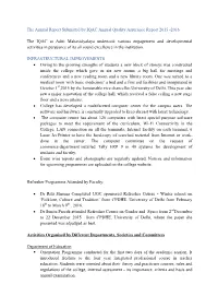 The Annual Report Submitted by IQAC Annual Quality Assurance Report 2015 -2016