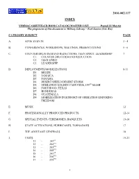 Video Catalog Master List