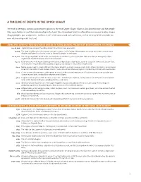 A Timeline of Events in the Upper Skagit