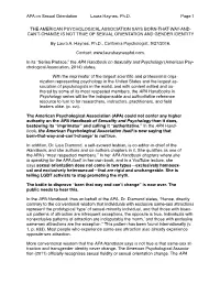 APA Handbook Born That Way Not True 16-9-21 Haynes Update