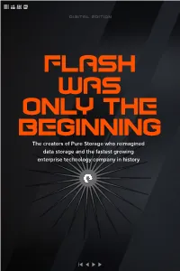 Flash Was Only the Begining Book | Pure Storage
