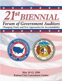 Forum of Government Auditors Changing Times and New Approaches for Accountability       