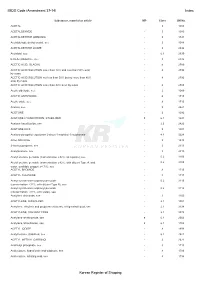 IMDG Code (Amendment 37-14) Index Korean Register of Shipping