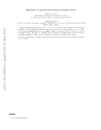 Spectrum of Some Arrow-Bordered Circulant Matrix