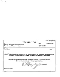 Transmittal to Date Council File No