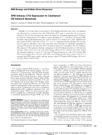 XPB Induces C1D Expression to Counteract UV-Induced Apoptosis