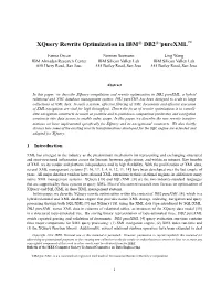 Xquery Rewrite Optimization in IBM DB2 Purexml