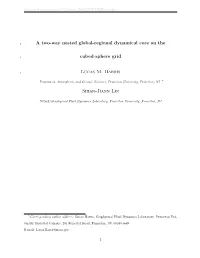 A Two-Way Nested Global-Regional Dynamical Core on the Cubed
