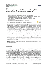 Capturing the Spatial Relatedness of Long-Distance Caregiving: a Mixed-Methods Approach