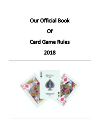 Card Game Rules 2018