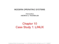 Chapter 10 Case Study 1: LINUX