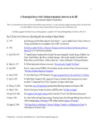 A Chronological Survey of the Calvinism/Arminanism Controversy in the SBC Researched and Compiled by Timmy Brister