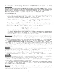 Differential Algebra and Liouville's Theorem