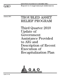 GAO-11-46 Troubled Asset Relief Program