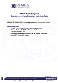 Open Access, Open Education and Open Data
