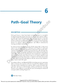 Path–Goal Theory