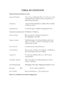 Table of Contents