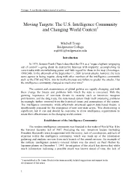 The US Intelligence Community and Changing World Context