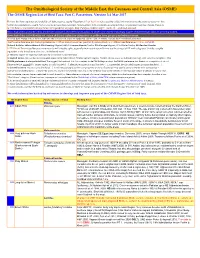 OSME List V3.4 Passerines-2