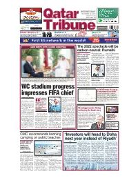 WC Stadium Progress Impresses FIFA Chief