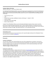 Additional Member Benefits Reciprocity
