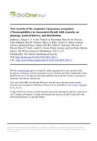 New Records of the Enigmatic Clytoctantes Atrogularis