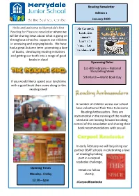 Reading Newsletter Edition 1 January 2020
