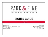 RIGHTS GUIDE May 2021