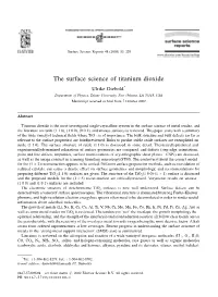 The Surface Science of Titanium Dioxide