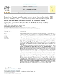 Comparison of Granite-Related Uranium Deposits in The