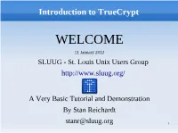 Introduction to Truecrypt