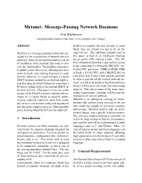 Message-Passing Network Daemons