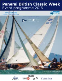 Panerai British Classic Week Event Programme 2016