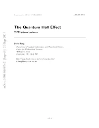 Quantum Hall Effect