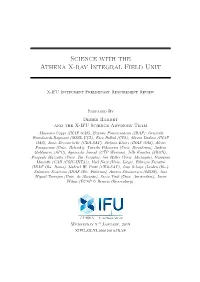 XIFU-SN-XI-09012019-IRAP XIFU-SN-XI-09012019-IRAP Version 2 Wednesday 9Th January, 2019