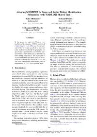 Adapting MARBERT for Improved Arabic Dialect Identification