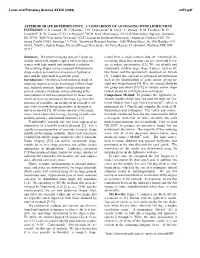 Asteroid Shape Determination: a Comparison of Ao Imaging with Lightcurve Inversion A