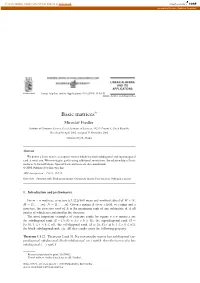 Basic Matrices