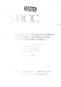 Lo^ Wc-Rangf Forces Computer Simulation